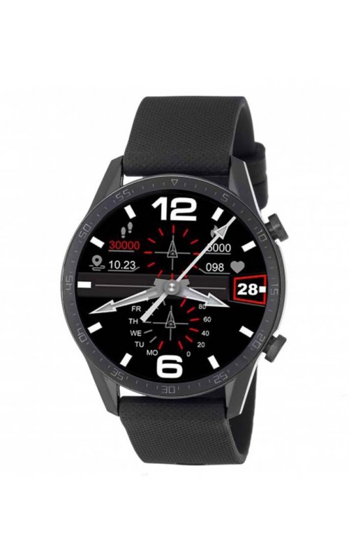 Ρολόι Χειρός 3GUYS 3GW1093 Smartwatch Black Cilicone Strap